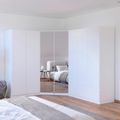 Rauch Costa 208cm 7 Door L-Shaped Corner Wardrobe - Alpine White