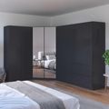 Rauch Costa 208cm 8 Door L-Shaped Corner Wardrobe - Metallic Dark Grey