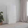 Rauch Costa 91cm 2 Door Wardrobe with LHF Drawers - Alpine White