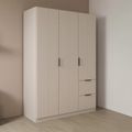 Rauch Ella 136cm 3 Door Wardrobe with Drawer - Champagne