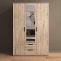 Rauch Essea 127cm 3 Door Combi Wardrobe - Sonoma Oak
