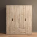 Rauch Essea 168cm 4 Door Wardrobe - Sonoma Oak