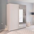 Rauch Evelyn 181cm 2 Door Sliding Wardrobe with Mirror - Alpine White