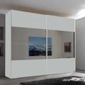 Rauch Filo 226cm 2 Door Sliding Wardrobe with Mirror - Silk Grey