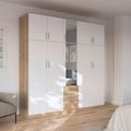 Rauch Hildesheim Extra 231cm 10 Door Combi Wardrobe - Sonoma Oak and Alpine White