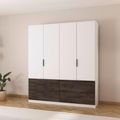 Rauch Koda 181cm 4 Door Wardrobe with Drawers - Alpine White