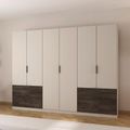 Rauch Koda 271cm 6 Door Wardrobe with Drawers - Champagne