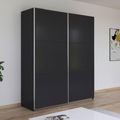 Rauch Kronach 175cm 2 Door Sliding Wardrobe - Metallic Dark Grey