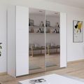 Rauch Kronach 218cm 2 Door Mirrored Sliding Wardrobe - Alpine White