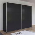 Rauch Kronach 261cm 2 Door Sliding Wardrobe - Metallic Dark Grey