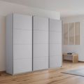 Rauch Kulmbach 203cm 3 Door Sliding Wardrobe - Silk Grey