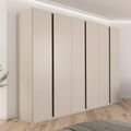 Rauch Luana 301cm 6 Door Wardrobe - Champagne and Atlantic Dark Oak
