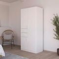 Rauch Maika 91cm 3 Door Wardrobe - H 197cm - Alpine White