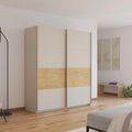 Rauch Malva 181cm 2 Door Sliding Wardrobe - Champagne