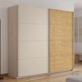 Rauch Malva 226cm 2 Door Sliding Wardrobe - Champagne and Oak