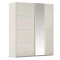Rauch Miramar Type-1 181cm 2 Door Sliding Wardrobe with Mirror - Champagne and Champagne Glass
