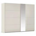 Rauch Miramar Type-1 271cm 2 Door Sliding Wardrobe with Mirror - Champagne and Champagne Glass