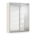 Rauch Miramar Type-3 181cm 2 Door Mirrored Sliding Wardrobe - Champagne