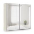 Rauch Miramar Type-3 226cm 2 Door Mirrored Sliding Wardrobe - Champagne