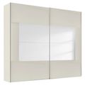 Rauch Miramar Type-4 226cm 2 Door Sliding Wardrobe - Champagne and Champagne Glass