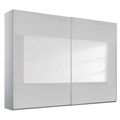 Rauch Miramar Type-4 271cm 2 Door Sliding Wardrobe - Silk Grey and Silk Grey Glass