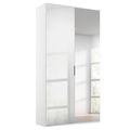 Rauch Miramar Type-5 101cm 2 Door Mirrored Wardrobe - Alpine White