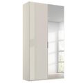Rauch Miramar Type-5 101cm 2 Door Wardrobe with Mirror - Champagne and Champagne Glass