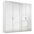 Rauch Miramar Type-5 201cm 4 Door Mirrored Wardrobe - Alpine White