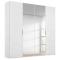 Rauch Miramar Type-5 201cm 4 Door Wardrobe with Mirror - Alpine White and Crystal White Glass