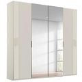 Rauch Miramar Type-5 201cm 4 Door Wardrobe with Mirror - Champagne and Champagne Glass