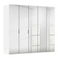Rauch Miramar Type-5 251cm 5 Door Mirrored Wardrobe - Alpine White