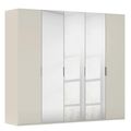 Rauch Miramar Type-5 251cm 5 Door Wardrobe with Mirror - Champagne and Champagne Glass