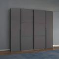 Rauch Mood 225cm 4 Door Wardrobe - Metallic Dark Grey