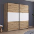 Rauch Neo 218cm 2 Door Sliding Wardrobe - Artisan Oak and Alpine White