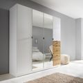 Rauch Ontario 181cm 4 Door Combi Wardrobe - Alpine White and Artisan Oak