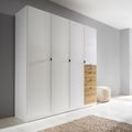 Rauch Ontario 181cm 4 Door Wardrobe with Drawer - Alpine White and Artisan Oak