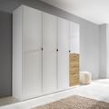 Rauch Ontario 181cm 4 Door Wardrobe with Drawer - Alpine White and Sonoma Oak