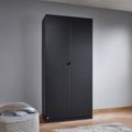 Rauch Ontario 91cm 2 Door Wardrobe - Metallic Grey
