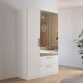 Rauch Skandi 136cm 3 Door Combi Wardrobe - Alpine White