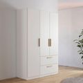 Rauch Skandi 136cm 3 Door Wardrobe with Drawer - Alpine White