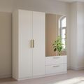 Rauch Skandi 181cm 4 Door Combi Wardrobe - Alpine White