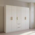 Rauch Skandi 226cm 5 Door Wardrobe with Drawer - Alpine White