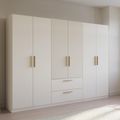 Rauch Skandi 271cm 6 Door Wardrobe with Drawer - Alpine White