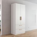 Rauch Skandi 91cm 2 Door Wardrobe with Drawer - Alpine White