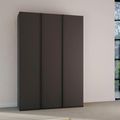 Rauch Skat Meridian 151cm 3 Door Wardrobe - Graphite