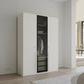 Rauch Skat Shine 151cm 3 Door Wardrobe - Alpine White