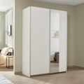 Rauch Slide 131cm 2 Door Sliding Wardrobe with Mirror - Alpine White