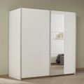 Rauch Slide 175cm 2 Door Sliding Wardrobe with Mirror - Alpine White