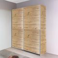 Rauch Subito 136cm 2 Door Sliding Wardrobe - Artisan Oak