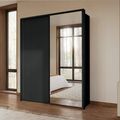 Rauch Taro 162cm 2 Door Sliding Wardrobe with Mirror - Graphite
